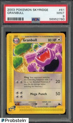 2003 Pokemon Skyridge #61 Granbull PSA 9 MINT