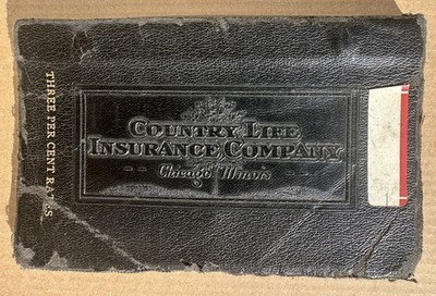 RARE! Mid 50 s 6 x4  Agent Rate Manual COUNTRY LIFE INSURANCE COMPANY Chicago IL