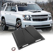 Carbon Fiber Hood Scoop Vents Cover Air Flow Intake Decorative For Chevy Tahoe