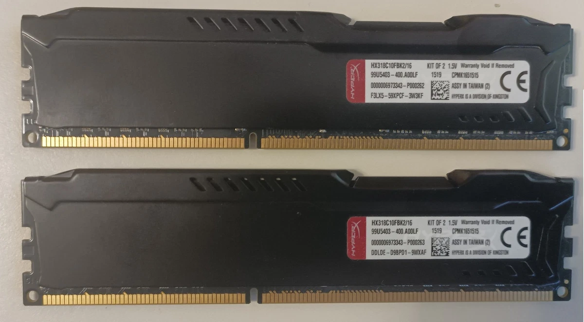 Kit RAM Kingston HyperX 8 Go (2x4 Go) DDR3 1600 MHz – PC3-12800