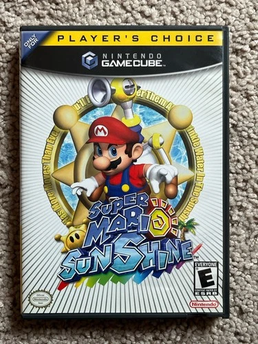 Super Mario Sunshine (Nintendo GameCube, 2002) w/ Instruction Manual Tested