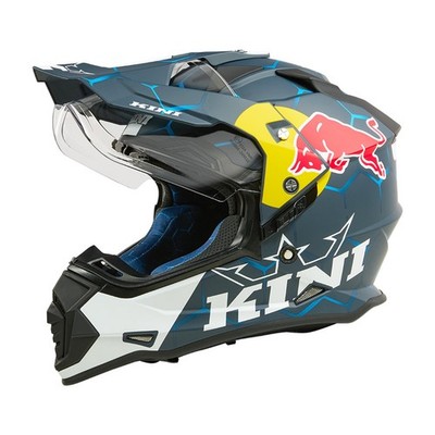 Kini Red Bull ADV Motorrad Helm 1.0 Blue White M Offroad Cross Enduro Full Face