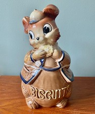 Vintage 1950's Cookie Jar Royal Sealy Bunny Rabbit -Made in Japan - Kitsch  GC