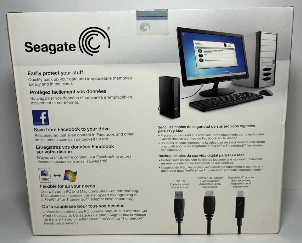 Seagate Backup Plus desktop drive 3 TB 2012 new in box - Image 2 of 4