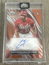 2024 Topps Chrome Black Christian Encarnacion-Strand Orange Auto RC /25 Orioles