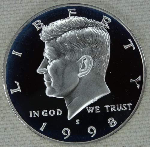 1998-S Kennedy Silver Half Dollar Proof DCAM 90% US Mint Coin 50C Free Shipping