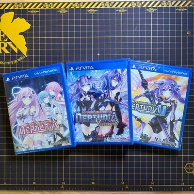 Lot 3 Hyperdimension Neptunia U Action Unleashed Rebirth 2 3 Gen PS Vita NEW