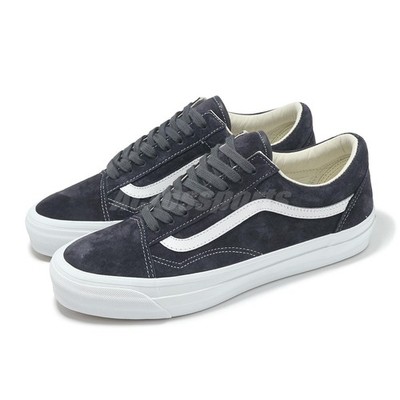 Vans Lx Old Skool Pig Suede Nine Iron Men Unisex Casual Shoes VN000D56BYD