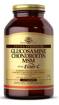 Extrastarkes Glucosamin Chondroitin MSM mit Ester-C 180 Tabletten Solgar