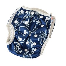 ALVABABY Reusable Swim Diaper Baby Adjustable Snap Navy Ocean Sea Life