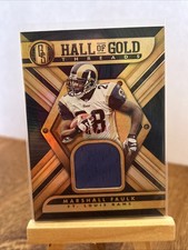 2019 Panini Gold Standard - Hall of Gold Threads Marshall Faulk #HGT-MF /149