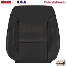 2015-2020 Fits Chevrolet Tahoe Leatherette Perf. Driver Top Seat Cover Jet Black