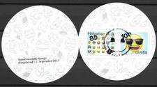 Suiza Mi. 2503-4 MH 2017 gest.  Emojis