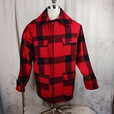 Vintage 1960's Wool Woolrich Hunting Jacket WIth Original Tag Men's Size Large