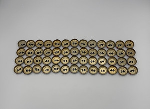 Full Deck Pabst Blue Ribbon Bottle Caps 52 Caps Discontinued! PBR Full Set