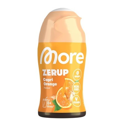 MORE Zerup, Zero Calorie Syrup with Real Fruit Extracts, Capri Orange, 65 m