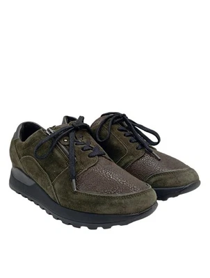 WALDLäUFER Zapatos brogue Mujeres Flats Talla EU 39 verde oscuro look casual - Imagen 1 de 4