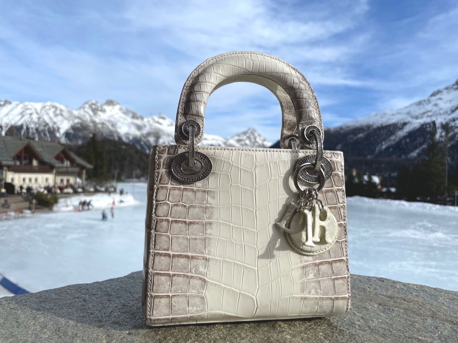 RARE Christian Dior Himalayan Himalaya Leather Mini Lady Dior Bag Handbag Purse image 2