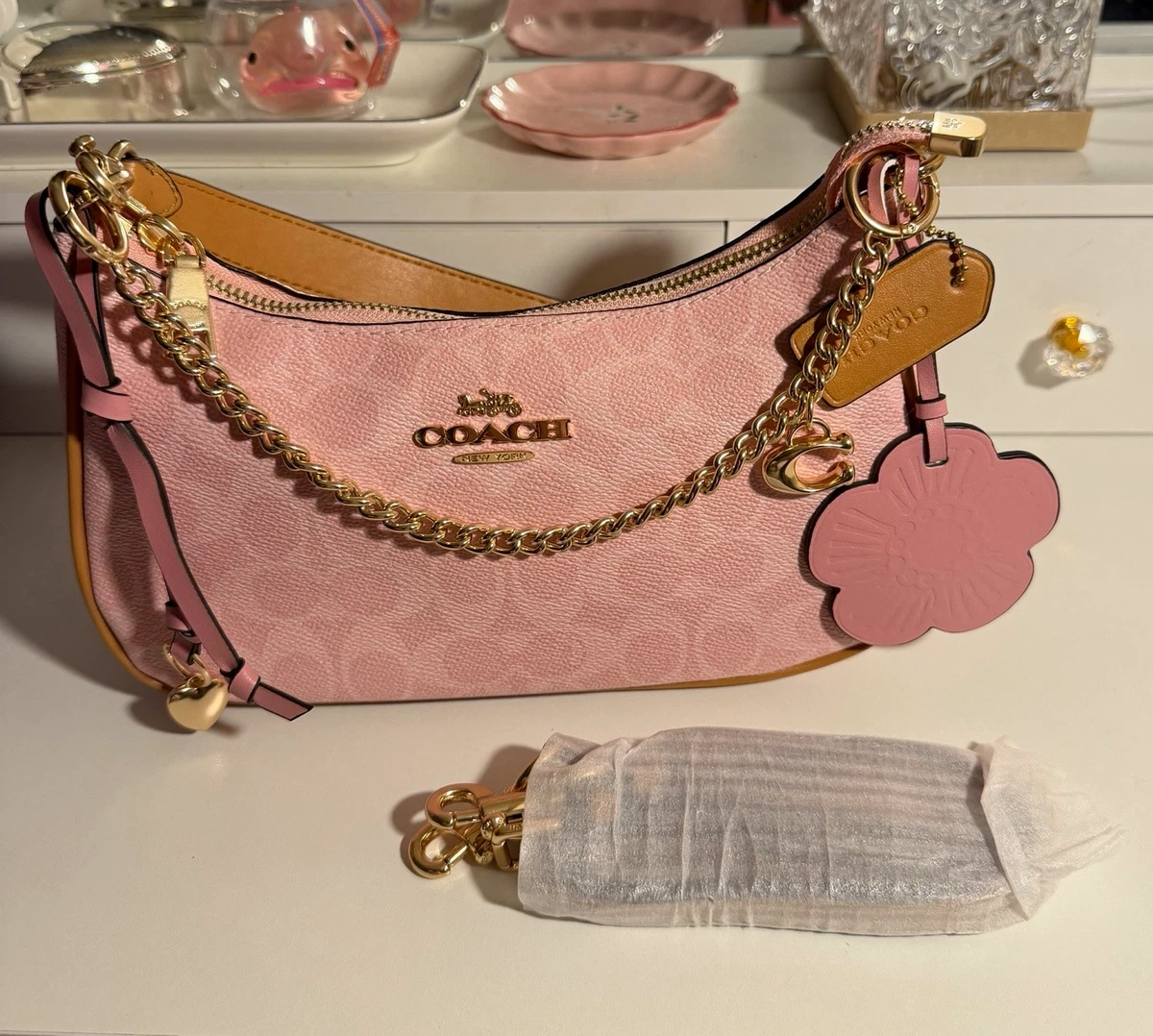 バッグ COACH shoulder bag tassel Signature pink Coach Pink Shoulder Bag Bags & Handbags for Women for sale | eBay