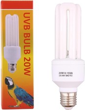 Vogellampe UVB UVA E27 20W Wärmebirne für Papageien Kompakt Glühbirne