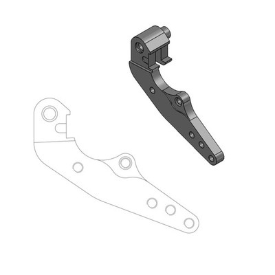 211057 REPOSITIONIERBÜGEL SCHEIBE VORNE DAKAR DA 298MM TX 125 2018