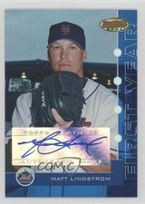 2005 Bowman's Best Blue 100/299 Matt Lindstrom #126 Auto 2u3