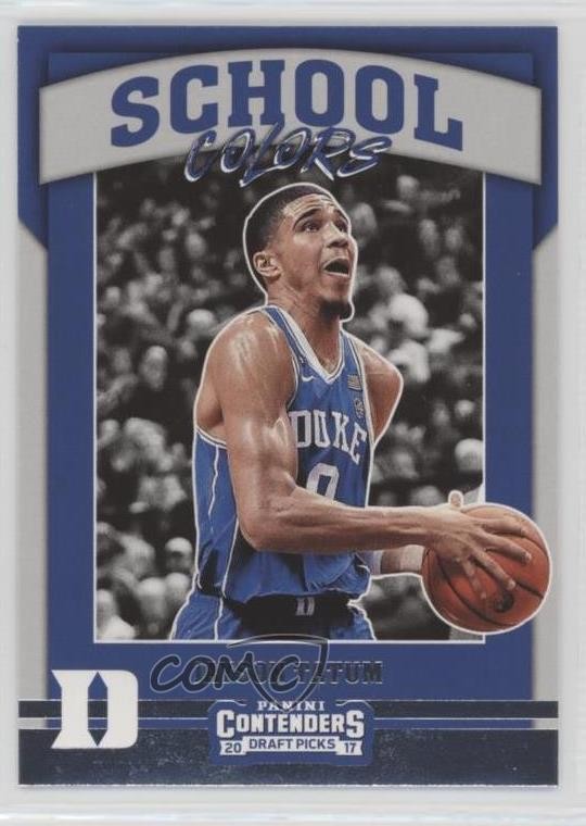 2017 Panini Contenders Draft Picks School Colors Jayson Tatum #5 Rookie RC y3x
