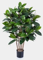 Artplants Kunst Gummibaum Azzurra, GrüN, 120Cm