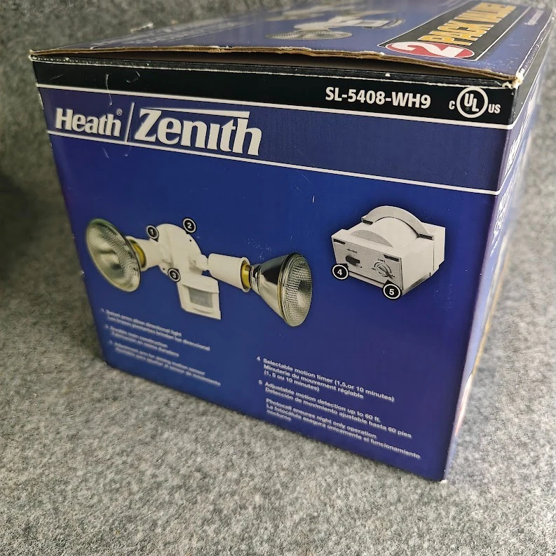 Heath/Zenith Motion Security Light 2-Pack SL-5408WH9 | NEW | Dual Flood Lights - Image 3 of 4
