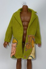 Barbie Styled by KidSuper Ken Doll Outfit Statement Coat Vintage Illustrations