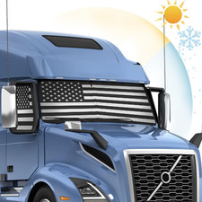 Semi Truck Sun Shade for Windshield and Side Window Retractable Sunshade Block