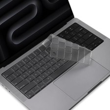 ProElife Keyboard Cover Skin for 2024-2021 MacBook Pro 14 inch 16 Gray