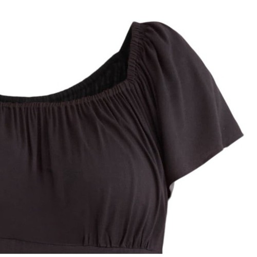 NUEVO Adorable Mini Vestido Para Mujer Tejido Suave con Bolsillos Talla Grande 4X 28W Negro - Imagen 2 de 3