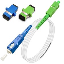 SM SC/UPC to SC/APC Armored Fiber Optic Patch Cable Simplex 9/125um LSZH 1m