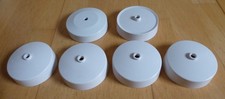 Lot de 6 luminaires plafonniers ronds standard 3,5" en plastique blanc rose