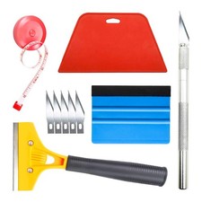 tiptopcarbon Wallpaper Smoothing Tool with 8 Inch Scraper for Contact Paper A...