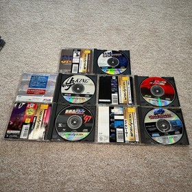 Sega Saturn Japan Import 5 Racing Game Lot - USA Seller