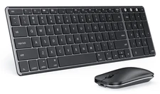 Wireless Bluetooth Keyboard and Mouse for Mac, Multi-Device Rechargeable Slim...