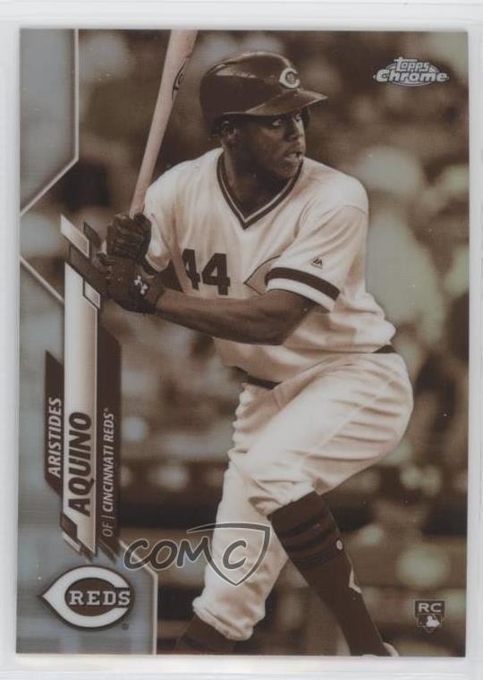 2020 Topps Chrome Sepia Refractor Aristides Aquino #111 9ij