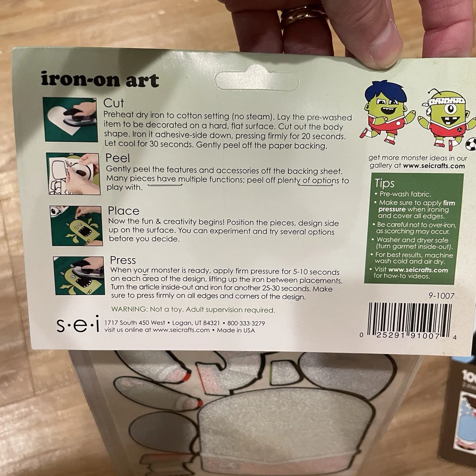 3 Packs My Own Monster Iron-on Soccer, Pirate, And Monster Packs With Some Extra - Image 3 of 4