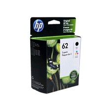 GENUINE HP 62 Black  Tri-Color Ink Cartridges N9H64FN ENVY 5540 SEALED Box