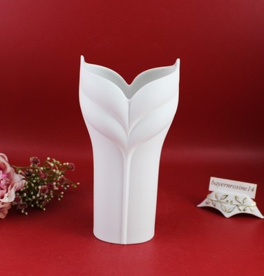 Rosenthal ''Calla'' Uta Feyl - Vase 18 cm. Biskuitporzellan Relief