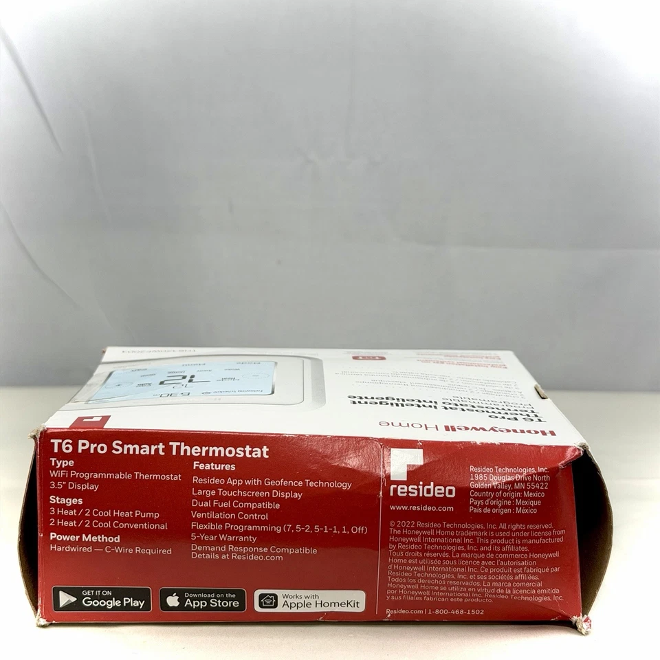 Honeywell Home T6 Pro Smart Thermostat Programmable TH6220WF2006 White - Image 3 of 4
