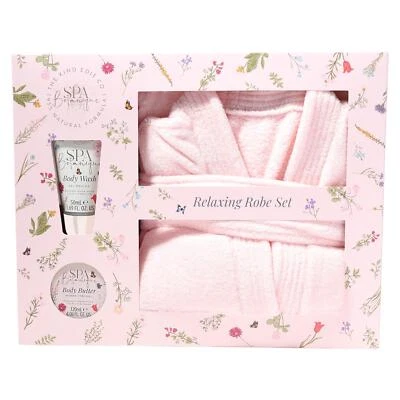 The Kind Edit Co. Spa Botanique Robe Set - 120ml Body Butter, 50ml Body Wash
