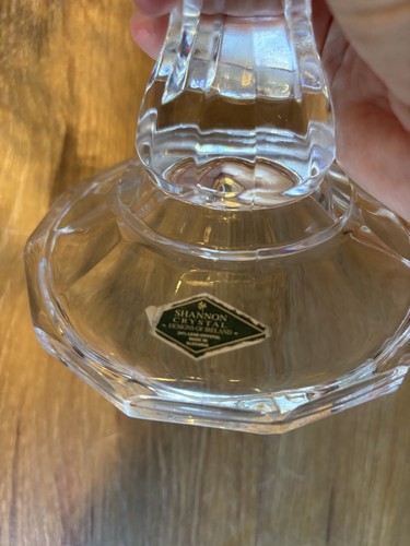 Vintage Shannon Heavy Crystal Ornate Etched 11" Wide Pedestal Cake Stand - Picture 4 of 5