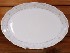 Königl. pr. Tettau Ariadne Servierplatte 31,5cm Dekor 2852 Pastell-Blümchen 1#M