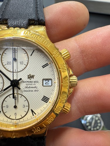 Raymond Weil Referenza 7715 Automatic Chronograph Gold Case PL - Imagen 11 de 12