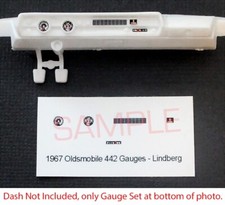 1967 Oldsmobile 442 Gauge Faces For 125 Scale Lindberg Kitsplease Read Desc