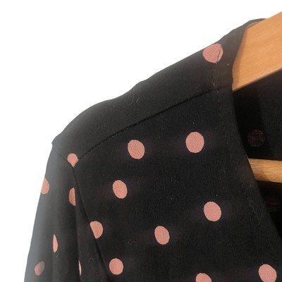 Robe Lagenlook Boden - Noire Et Grise à Pois - Taille 12 L - Neuf Avec étiquettes