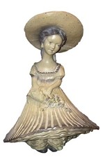 1975 Universal Statuary Garden Sculpture Figurine 12” Southern Belle Girl 😊
